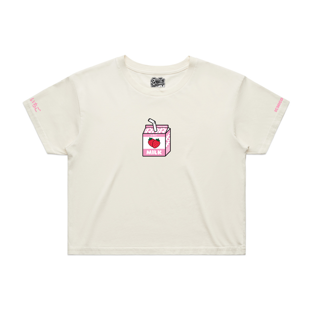 Kawaii Milk Club Crop - Strawberry